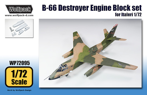 B66 Destroyer Allison J71A Engine Block Set (Italeri) WP72095