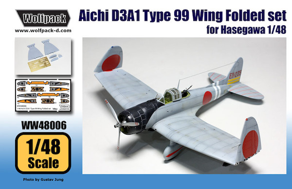 Aichi D3A1 Type 99 Wing Folded set (for Hasegawa 1/48) WW48006