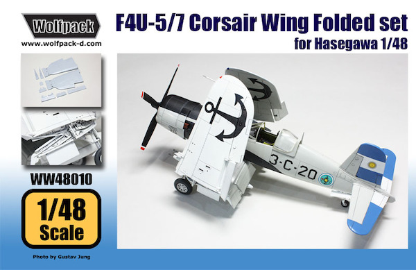 F4U-5/7, AU-1 Corsair Wing Folded set (for Hasegawa 1/48) WW48010