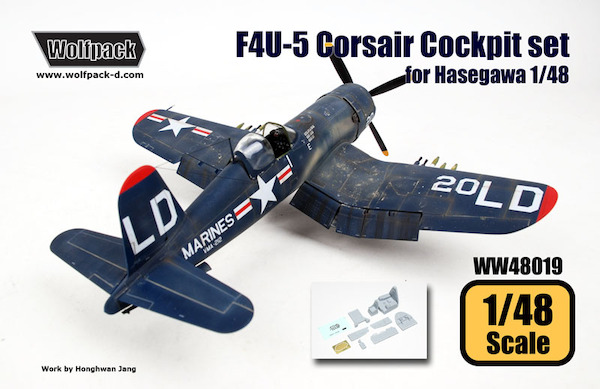 Wolfpack 1/48 scale resin F4U-5 Corsair Cockpit set for Hasegawa - WW48019 Wolfpack 1/48 scale resin F4U-5 Corsair Cockpit set for Hasegawa - WW48019