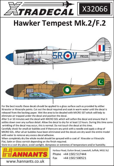 Hawker Tempest MK2 F2 x32066
