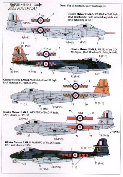 Gloster Meteor F8 X48043