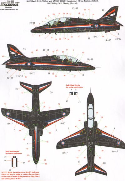 BAe Hawk T.1A 4TFS Diplay Aircraft X48095