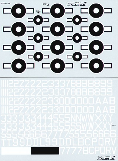WWII British Pacific Roundels, Code letters and Numbers X72064