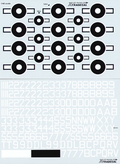 WWII British Pacific Roundels, Code letters and Numbers  X72064