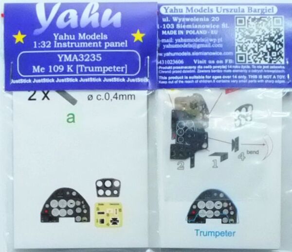 Instrument Panel  Messerschmitt BF109K (Trumpeter)  YMA3235