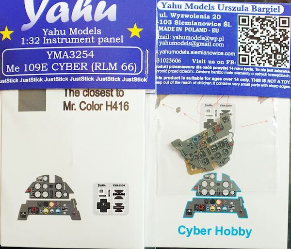 Instrument Panel Messerschmitt Bf109E in RLM66 (Cyber Hobby) YMA3254