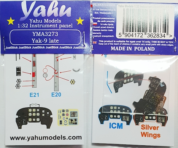 Instrument Panel Yakovlev Yak9 -Late- (ICM)  YMA3273