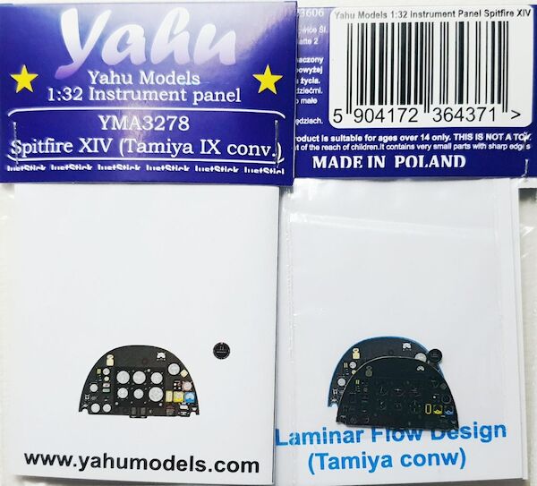 Instrument Panel Spitfire Mk. XIV Laminar Flow Design (Tamiya's conv.) YMA3278