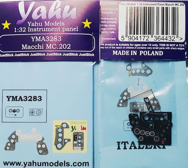 Instrument Panel Macchi MC.202 (Italeri) YMA3283