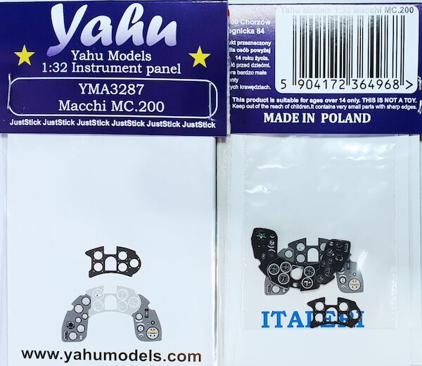 Instrument Panel Macchi MC.200 (Italeri)  YMA3287