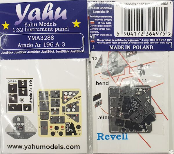 Instrument Panel Arado Ar196A-3 (Revell)  YMA3288