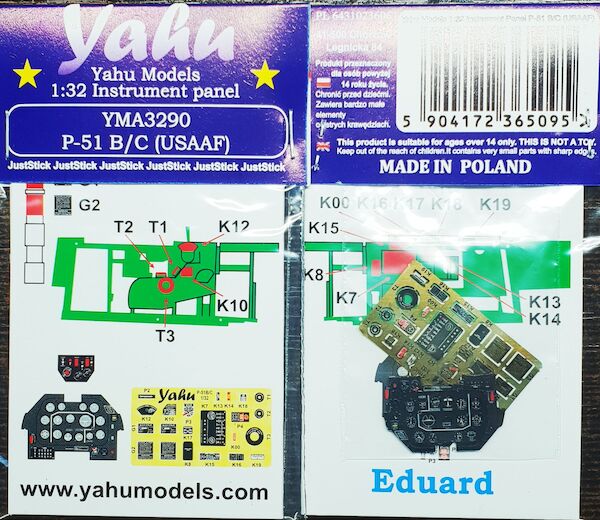 Instrument Panel P-51 B/C (USAAF) (Eduard)  YMA3290