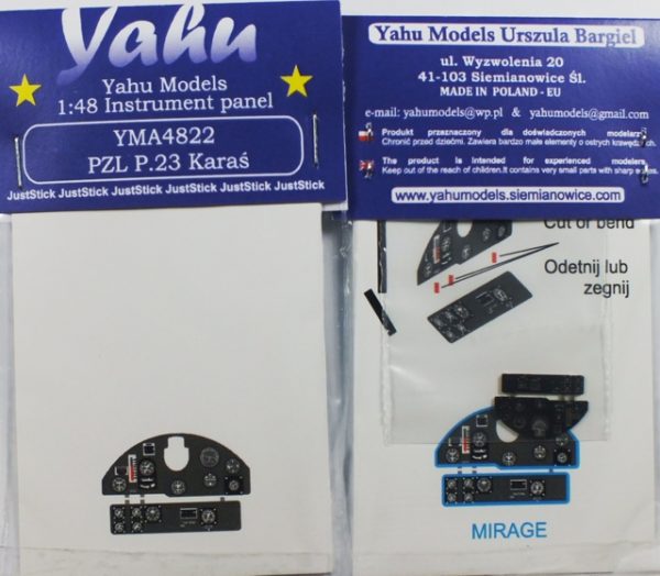 Instrument Panel PZL P23 Karas (Mirage) YMA4822