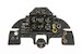 Instrument Panel Boulton Paul Defiant (Airfix) YMA4823