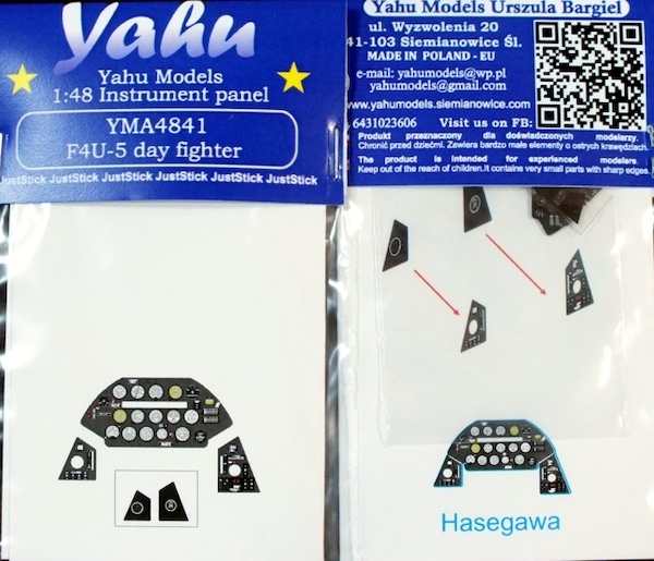 Instrument Panel Vought F4U-5 Corsair (Hasegawa) YMA4841