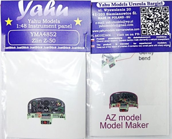 Instrument Panel Zlin Z50 (AZ Model/Model Maker)  YMA4852