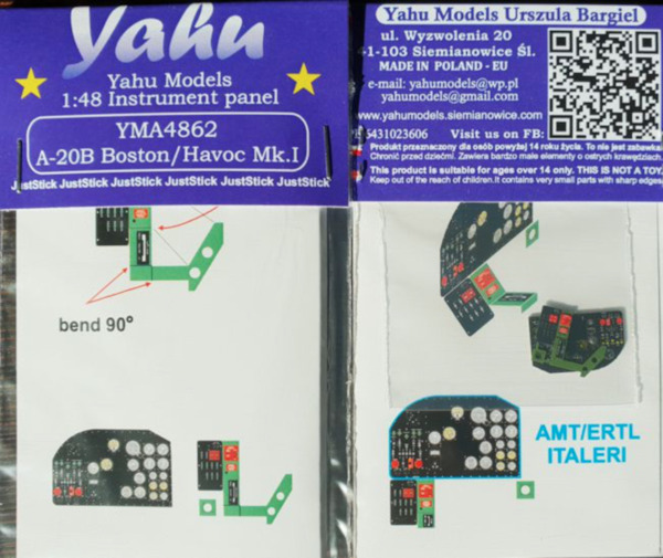 Instrument Panel Douglas A20B Boston / Havoc I YMA4862