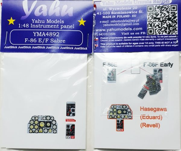 Instrument Panel F86E/F Sabre (Hasegawa) YMA4892