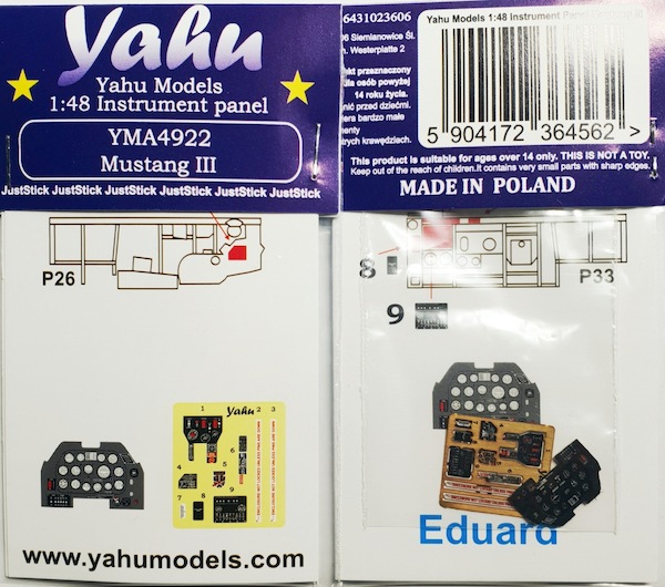 Instrument Panel Mustang III (Eduard) YMA4922