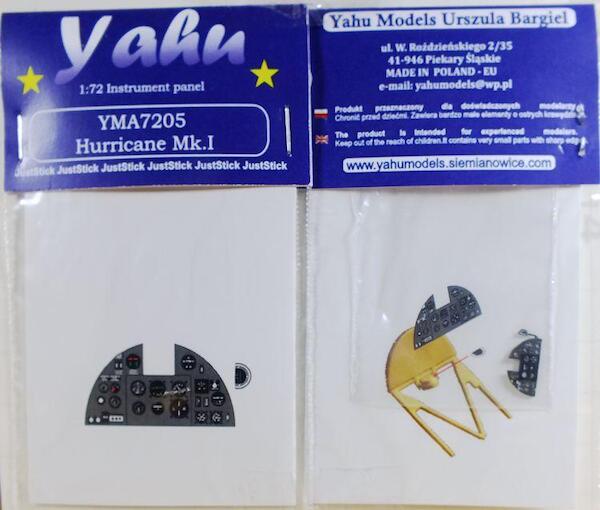 Instrument Panel Hawker Hurricane MKI (Airfix) YMA7205