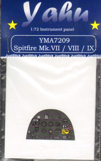 Instrument Panel Supermarine Spitfire IX (AZ, Airfix) YMA7209