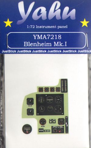 Instrument Panel Bristol Blenheim MKI (Airfix)  YMA7218