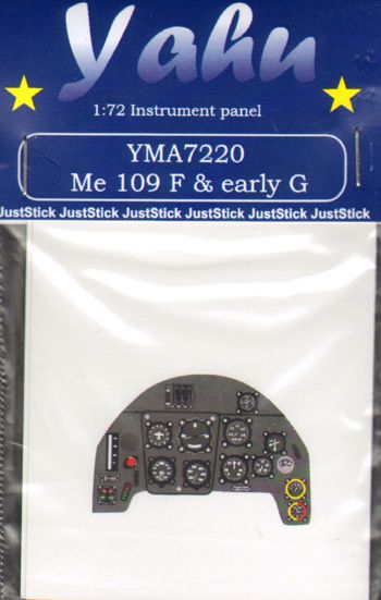 Instrument Panel Messerschmitt BF109F and early G (Airfix, AZ)  YMA7220