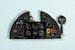 Instrument Panel Hurricane Mk.II (Revell/Hasegawa) YMA7242