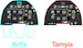 Instrument Panel P51D -Early- (Airfix/Tamiya)  YMA7252