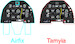 Instrument Panel P51D -Early- (Airfix/Tamiya)  YMA7252