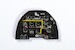 Instrument Panel P51D -Early- (Airfix/Tamiya) YMA7252