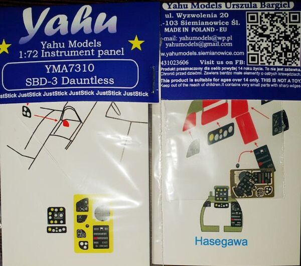 Instrument Panel Douglas SBD Dauntless (Hasegawa) YMA7310