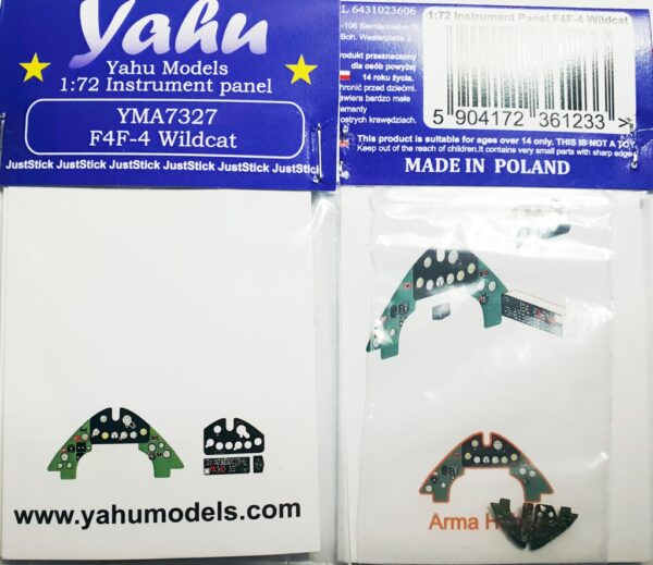 Instrument Panel F4F-4 Wildcat (Arma Hobby)  YMA7327