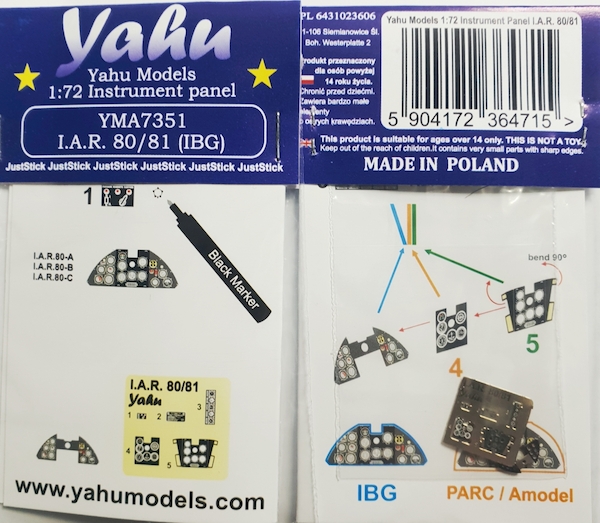 Instrument Panel I.A.R. 80/81 (IBG) YMA7351