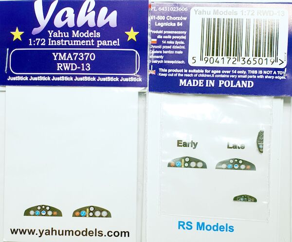 Instrument Panel RWD-13 (RS Models)  YMA7370