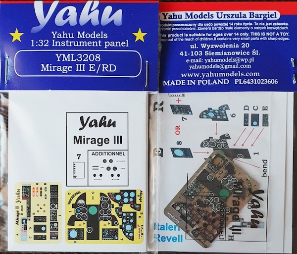 Instruments and Besels Mirage IIIE/RD (Italeri/Revell) YML3208