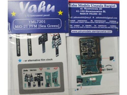 Instrument Panel and side consoles Mikoyan MiG21PFM (Seagreen)  YML7201