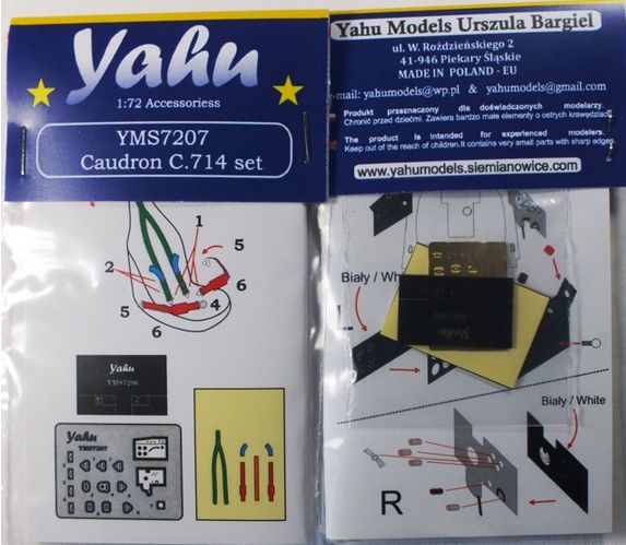 Accessory set Caudron C714 (RS, Heller)  YMS7207