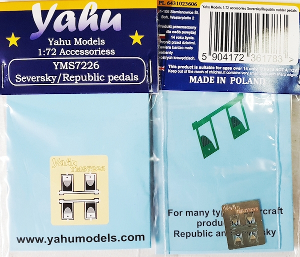 Seversky/Republic Rudder Pedals (2 sets) YMS7226