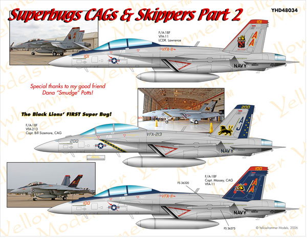 Superbugs CAG's & Skippers part 2 ( VFA11, VFA213) Y48-034