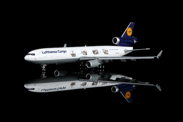 McDonnell Douglas MD11F Lufthansa Cargo "100 years of aviation cargo" D-ALCC Flaps down  YY1116F