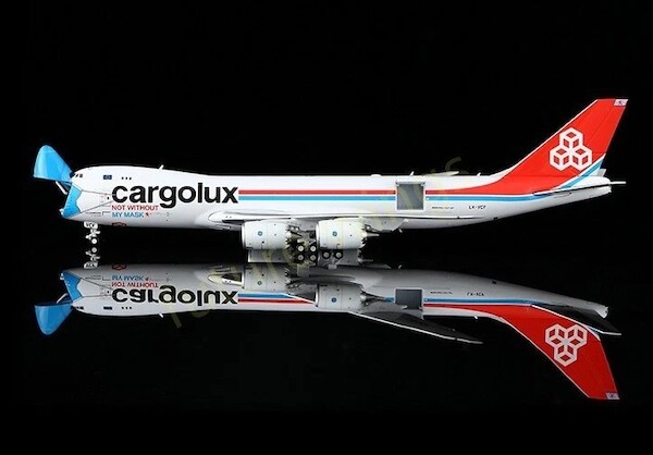 Boeing 747-8F cargolux "Not Without My Mask" LX-VCF Interactive YY74802C