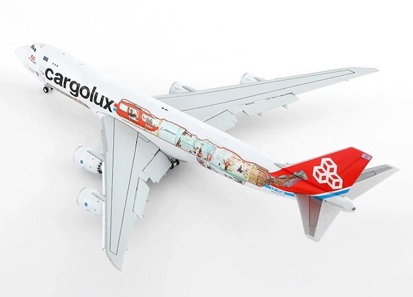 Boeing 747-8F cargolux "Cutaway" LX-VCM Flaps Down  YY74803F
