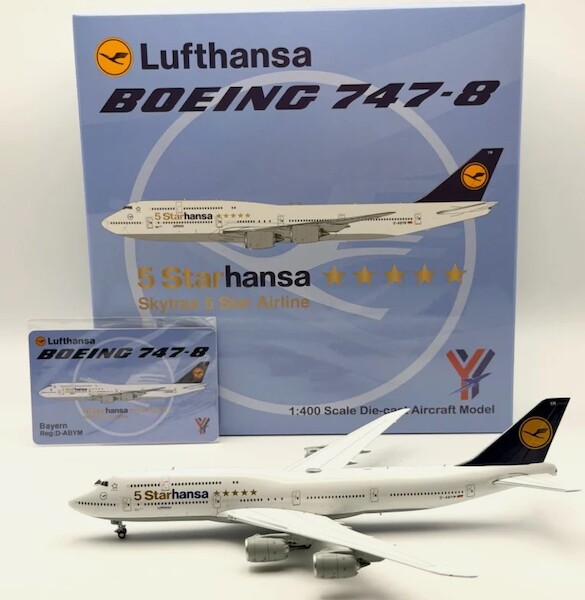 Boeing 747-8 Lufthansa "5 Starhansa" D-ABYM Flaps Down YY74806F