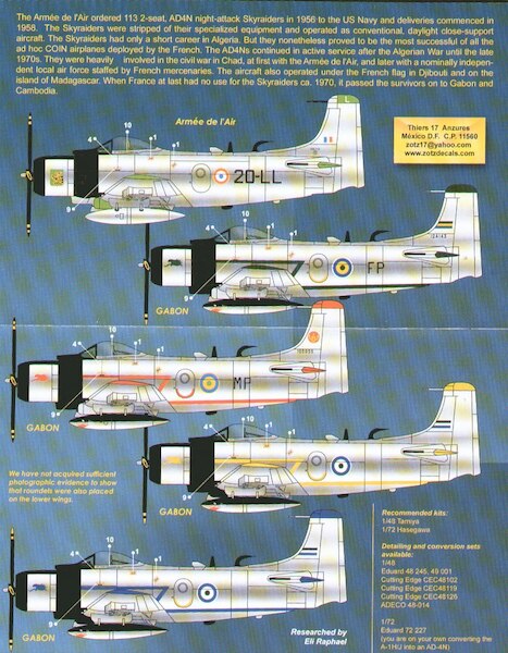 Douglas AD-4N Skyraiders in North Africa ZTZ48-026