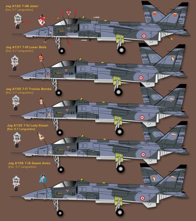 French Sepecat Jaguar with nose art in Kosovo ZTZ48-044