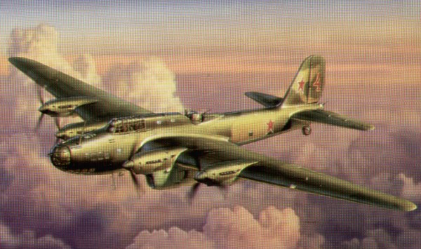 Petlyakov Pe8 soviet long range Bomber  7264