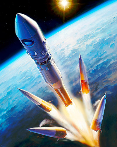 Launch Vehicle Soyuz-2 with manned Vostok Spacecraft  7501